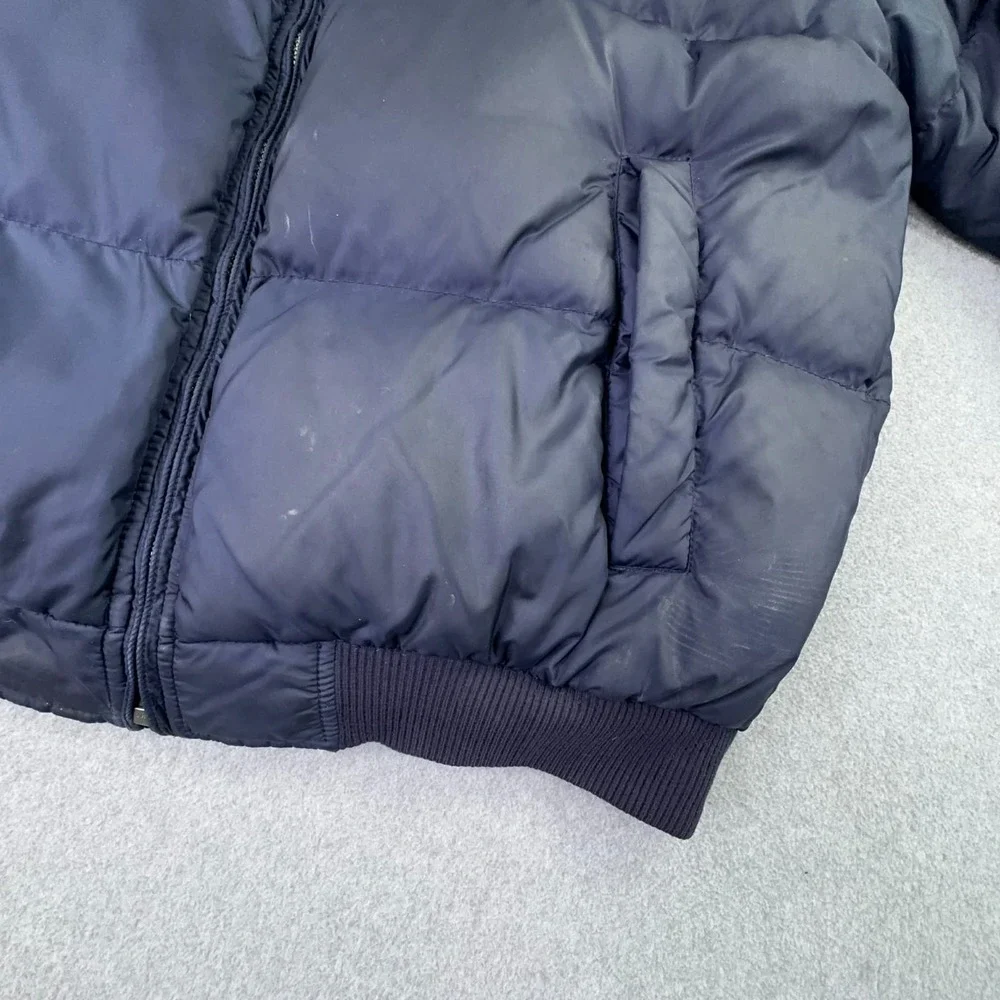VTG 90s Polo Ralph Lauren Reversible Down Puffer Coat Men's M Green Navy Pony‎
